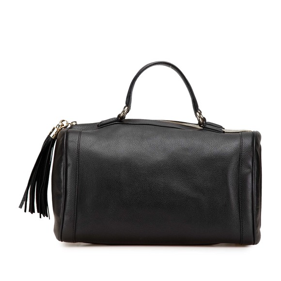 Pre-Loved Gucci Medium Pebbled Calfskin Soho Boston Bag - Picture 1 of 12
